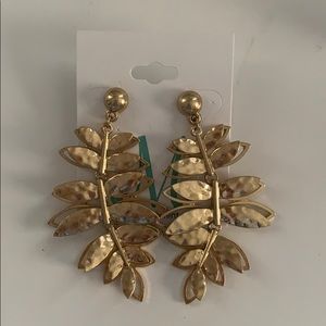 Gold Leaf Earrings Never Worn!